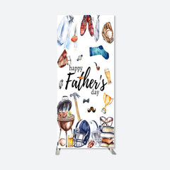 Aperturee - Gifts White Fathers Day Rectangular Arch Backdrop