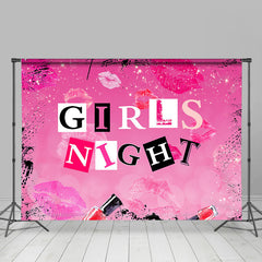 Aperturee - Girls Night Pink Lips And Lipstick Dance Backdrop