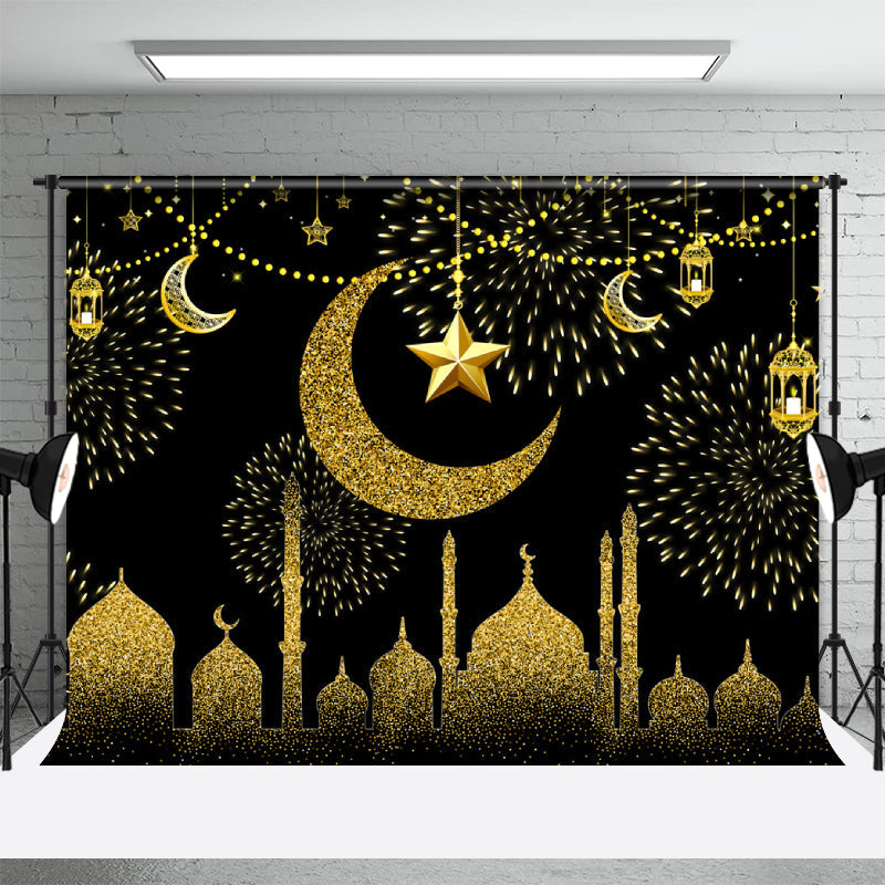 Aperturee - Glitter And Starry Backdrop For Ramadan Mubarak