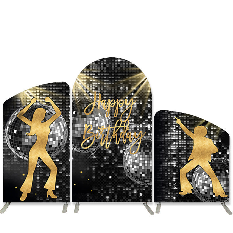 Aperturee Glitter Arch Backdrop Kit For Disco Birthday Party