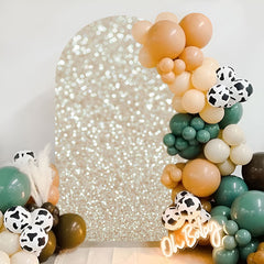 Aperturee - Glitter Bokeh Dance Party Double Sided Arch Backdrop