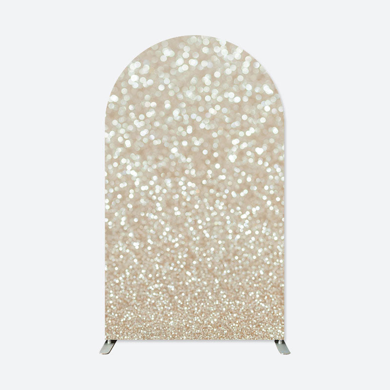 Aperturee - Glitter Bokeh Dance Party Double Sided Arch Backdrop