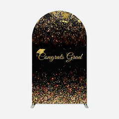 Aperturee - Glitter Congrats Grad Arch Backdrop for Graduation