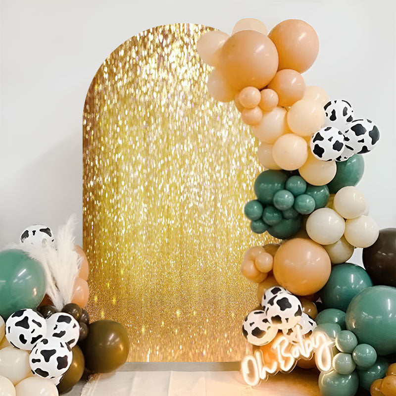 Aperturee - Glitter Gold Dance Party Double Sided Arch Backdrop