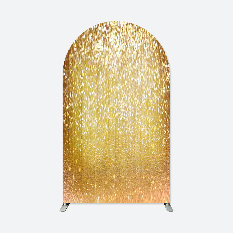 Aperturee - Glitter Gold Dance Party Double Sided Arch Backdrop