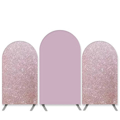 Aperturee Glitter Theme Light Pink Birthday Arch Backdrop Kit Banner