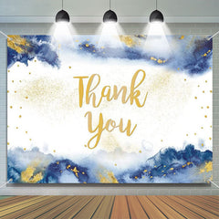 Aperturee - Gold Blue Ink Teacher Appreciation Week Backdrop