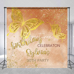 Aperturee - Gold Butterfly Custom 30th Birthday Party Backdrop