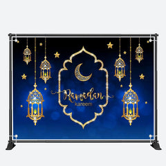 Aperturee - Gold Diamond Pendant Lantern Ramadan Kareem Backdrop