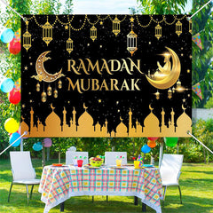 Aperturee - Gold Pendant Palace Moon Galaxy Ramadan Backdrop