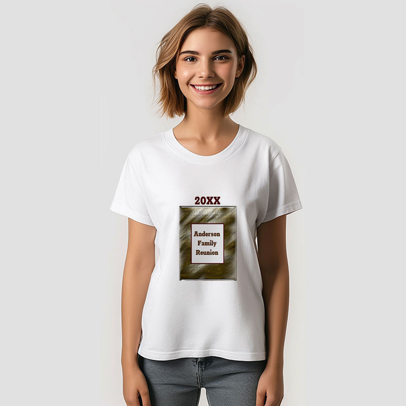 Aperturee - Gold Silver Stripe Family Reunion Custom T-Shirt