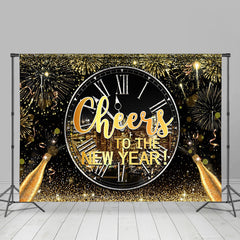 Aperturee - Gold Spark Champagne Cheers To The New Year Backdrop