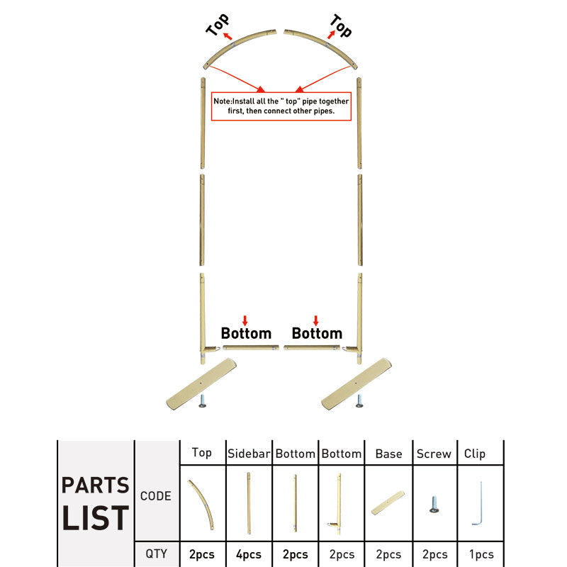 Aperturee - Gold Top Round Arch Backdrop Stand