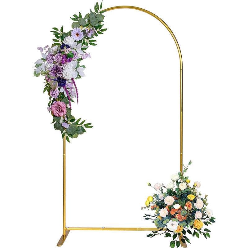 Aperturee - Gold Top Round Arch Backdrop Stand