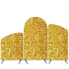 Aperturee Golden Theme Glitter Arch Backdrop Kit For Birthday Party