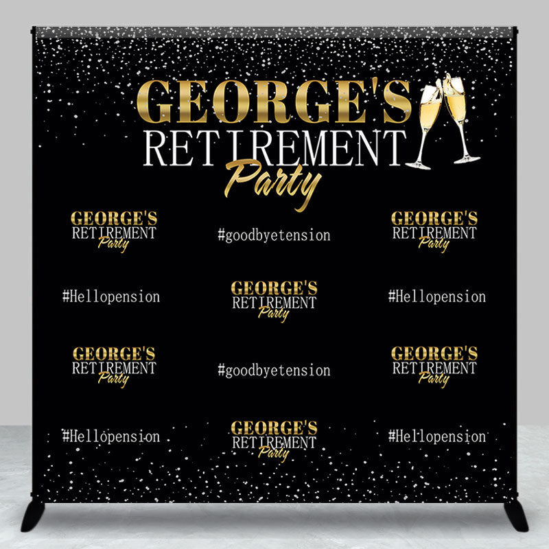 Aperturee - Goodbye Tension Step Repeat Custom Retirement Backdrop