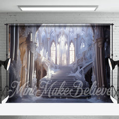 Aperturee - Gorgeous Frozen Castle Stairs Architecture Backdrop