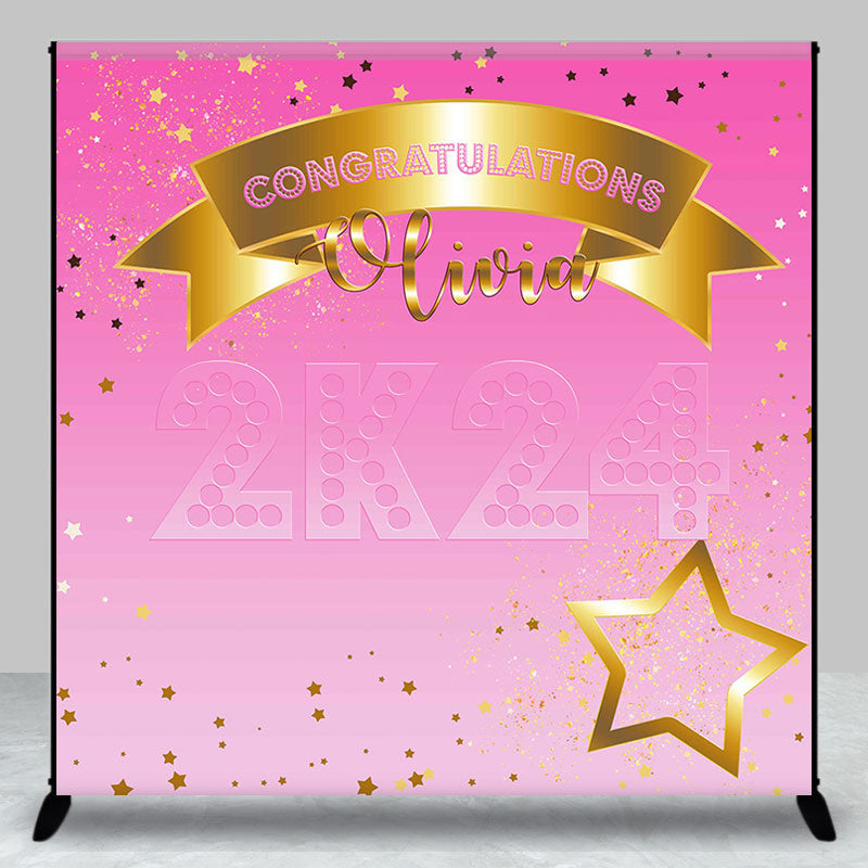 Aperturee - Gradient Pink Star Custom Grad 2K24 Backdrop