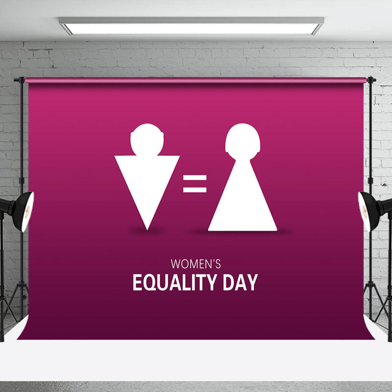 Aperturee - Gradient Purple Sign Womens Equality Day Backdrop