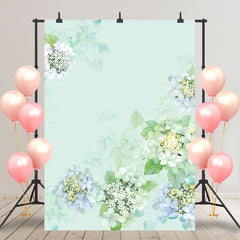 Aperturee - Gradient Spring Floral Backdrop For Birthday Party