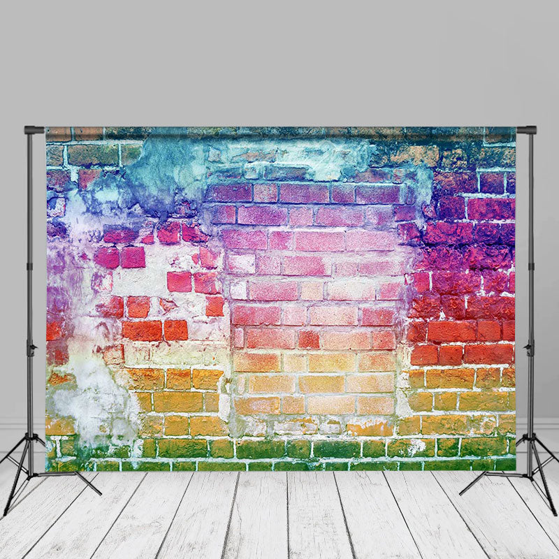 Aperturee - Graffiti Style Multicolored Newborn Photo Backdrop