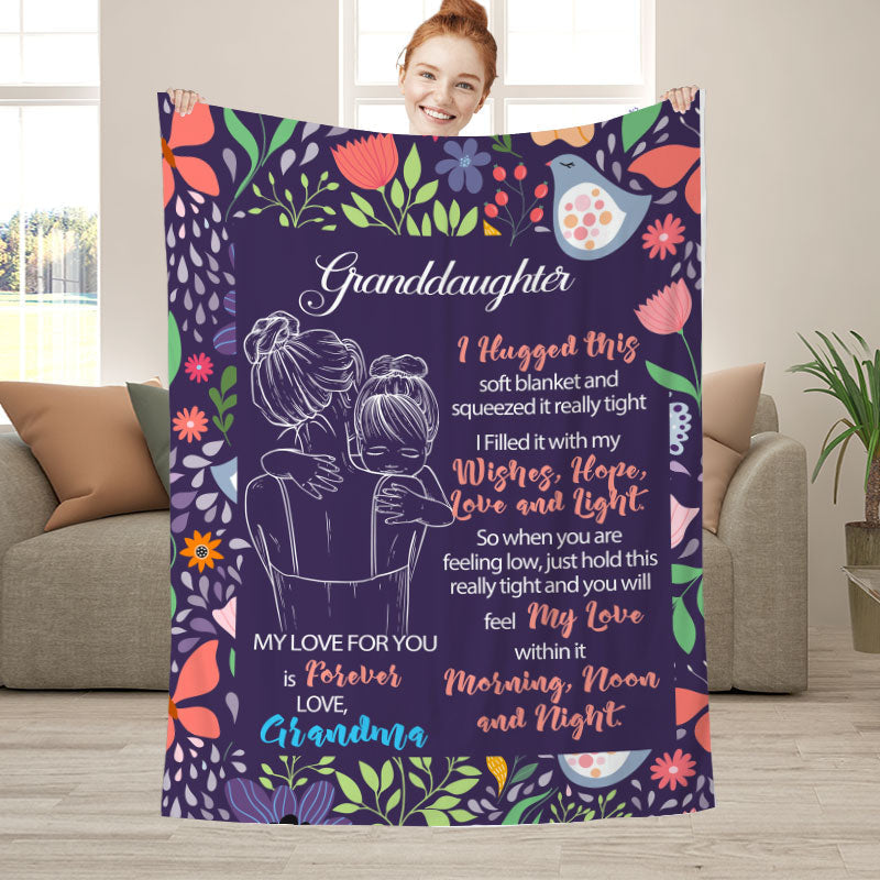 Lofaris Granddaughter¡¯s Gift - Floral Letter Blanket