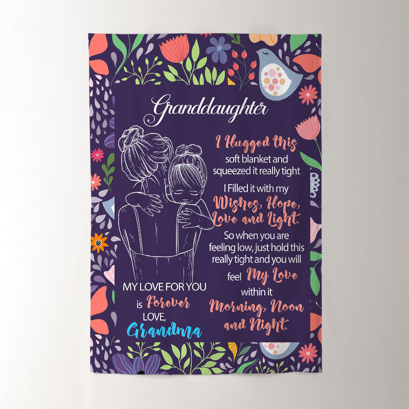 Lofaris Granddaughter¡¯s Gift - Floral Letter Blanket