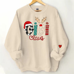 Aperturee - Grandma And Kids Claus Custom Christmas Sweatshirt