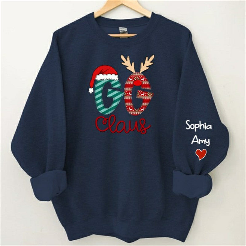 Aperturee - Grandma And Kids Claus Custom Christmas Sweatshirt