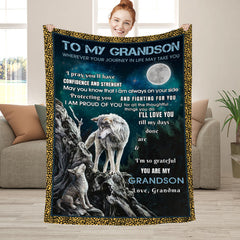 Lofaris Grandson¡¯s Gift - Wolf Moon Blanket