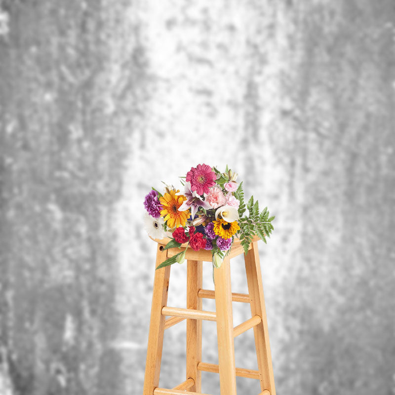 Aperturee - Gray White Cement Wall Abstract Textured Backdrop