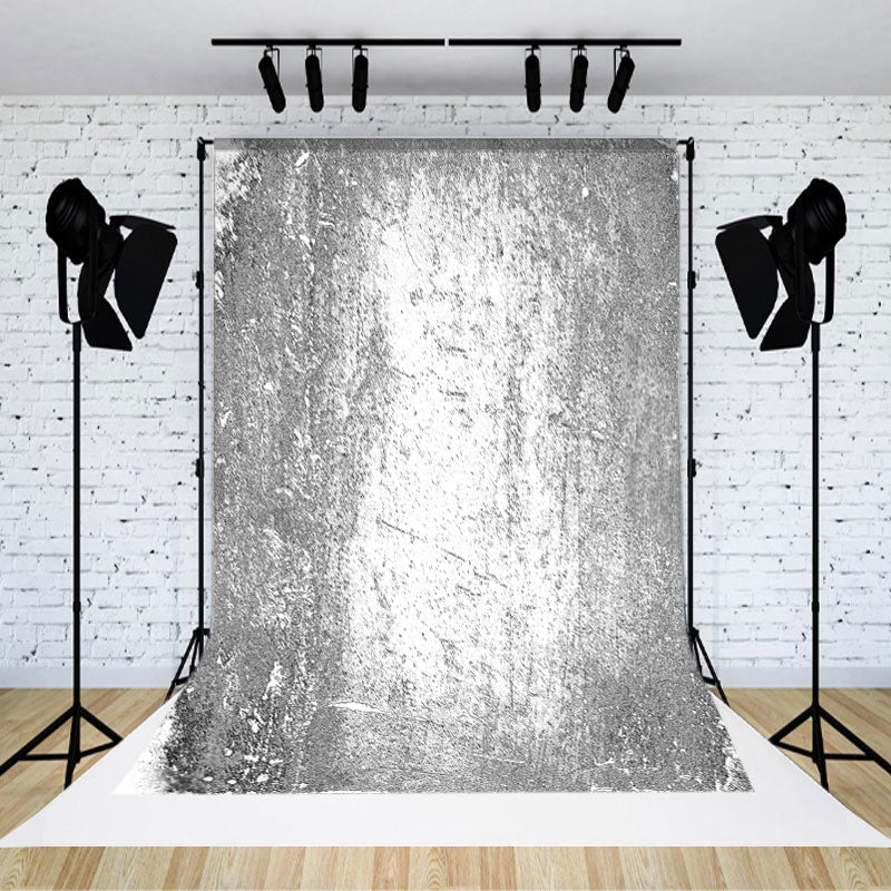 Aperturee - Gray White Cement Wall Abstract Textured Backdrop