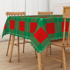 Aperturee - Green Christmas Holiday Rectangle Tablecloth