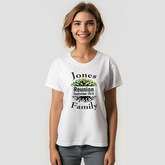 Aperturee - Green Custom Tree Family Reunion Tee Shirt