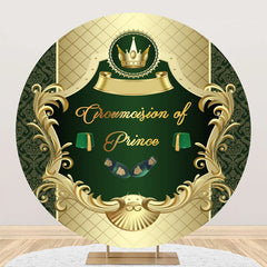 Aperturee - Green Gold Circumcision De Prince Round Backdrop