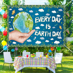 Aperturee - Green Make Everyday Earth Day Theme Backdrop Decor