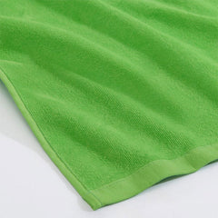 Aperturee - Green Playful His Hers Custom Embroidered Beach Towel