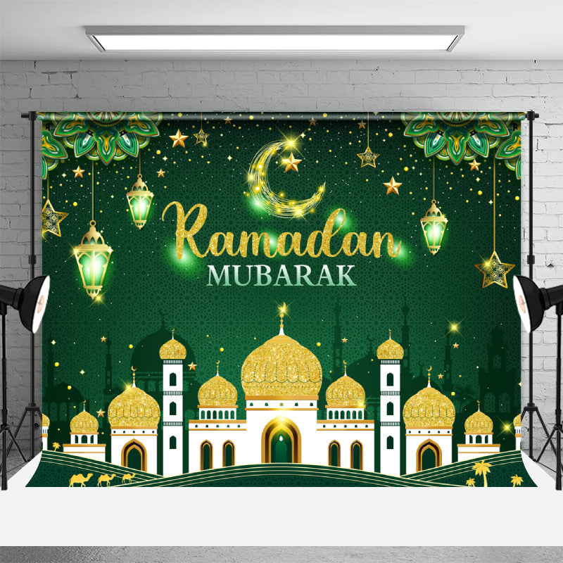 Aperturee - Green Traditional Indian Ramadan Mubarak Backdrop