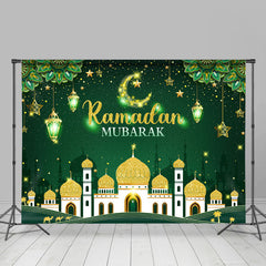 Aperturee Green Traditional Indian Ramadan Mubarak Backdrop