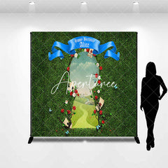 Aperturee - Greenery Field Custom Name Happy Birthday Backdrop