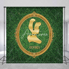 Aperturee - Greenery Princess Mirror Custom Birthday Backdrop