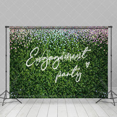 Aperturee - Greenery Spring Diamonds Engagement Party Backdrop