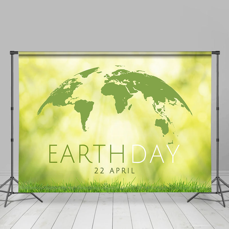 Aperturee - Greeny Grass Sunshine Happy Earth Day Party Backdrop