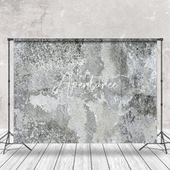 Aperturee - Grey Shabby Cement Wall Abstract Textured Backdrop