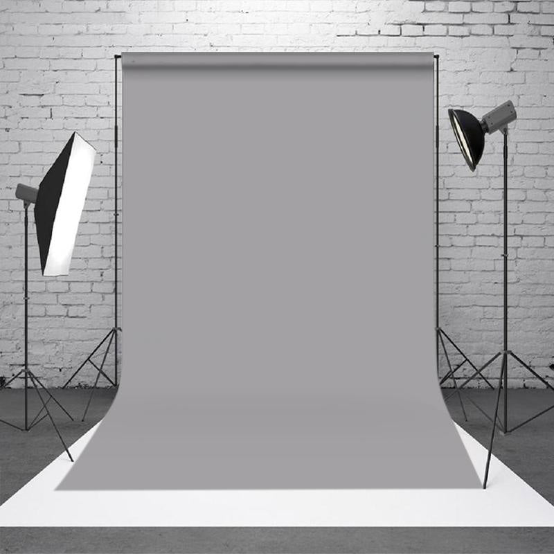 Aperturee - Grey Solid Color Photo Booth Backdrop For Portrait