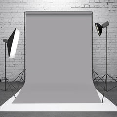 Aperturee - Grey Solid Color Photo Booth Backdrop For Portrait