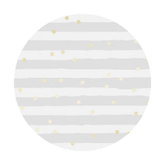 Aperturee - Grey Stripes Round Birthday Backdrop For Boy