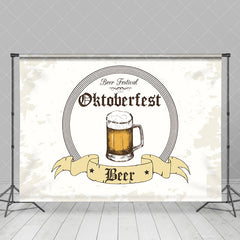 Aperturee - Grey White Glass Beer Festival Oktoberfest Backdrop