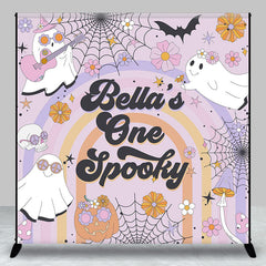 Aperturee - Groovy One Spooky Halloween Custom Birthday Backdrop