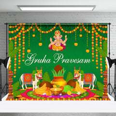 Aperturee - Gruha Pravesam Indian Traditional Party Backdrop